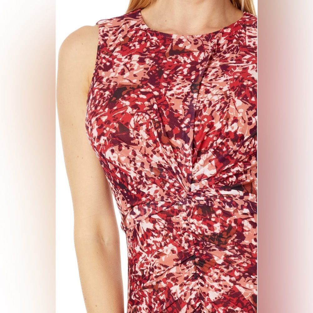 Vince Camuto Ruched Mesh Bodycon Dress - Picture 11 of 12